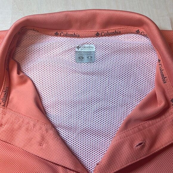 Columbia‎ PFG Polo Shirt Mens Large Salomon color - Picture 5 of 7